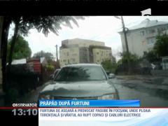 Prăpăd după furtuni