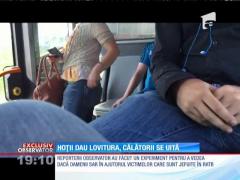 Experiment: Câți oameni sar în ajutorul victimelor care sunt jefuite în RATB
