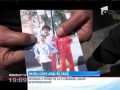 Patru copii şi mama lor au fost răniţi într-un incendiu, în Maramureş!