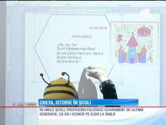 În şcolile moderne, creta şi buretele au rămas istorie