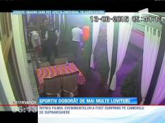 Noi imagini cu poloistul bătut cu bestialitate de un polițist, într-un restaurant din Arad