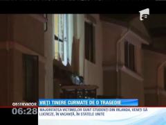 Şase tineri şi-au pierdut viaţa, după ce balconul în care se aflau s-a prăbuşit