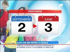 Elevii vor mai repede la școală