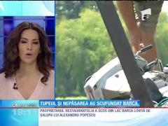 Barca lovită de şalupa fiului unui milionar a fost scoasă din apele lacului Snagov