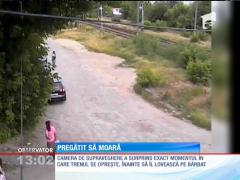 Pregătit să moară călcat de tren