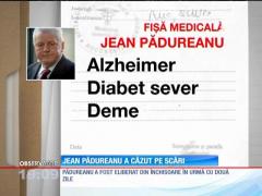 Jean Pădureanu a căzut pe scări și a fost dus de urgență la spital
