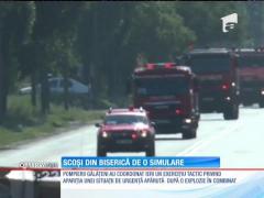 Simulare de incendiu într-o biserică din județul Galați