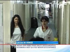 Lecția de voință. A cerut să dea examenul de Bacalaureat în salon