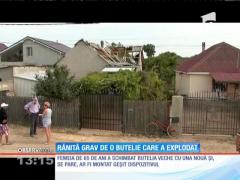 O femeie din Valu lui Traian, judeţul Constanţa, rănită grav de o butelie care a explodat
