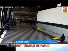 Hoţi de buzunare trădaţi de papuci