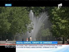 Canicula a cuprins vestul Europei