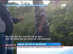Femeie bătută cu sălbăticie de un vecin