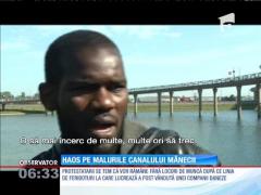 Protestele salariaţilor de la compania franceză „My Ferry Link” au paralizat circulaţia