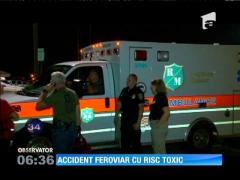 Un tren care transporta substanțe toxice a deraiat în statul american Tennessee