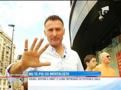 Mentalistul Israel Boyom, trucuri magice pe străzile Capitalei