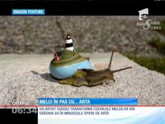 Un artist suedez transformă cochiliile melcilor în opere de artă
