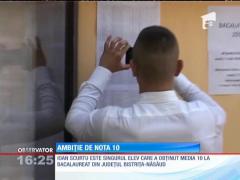 Ionuţ, un proaspăt absolvent de liceu, a luat nota 10 la bacalaureat