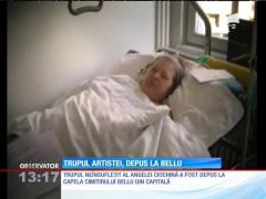 Trupul neînsufleţit al cântăreţei Angela Ciochină, depus la capela cimitirului Bellu