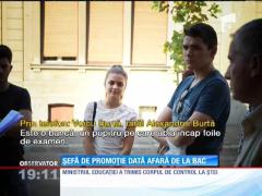 Şefă de promoţie dată afară de la BAC