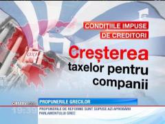 Guvernul grec a transmis noul plan de reforme