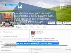 Premierul Victor Ponta renunță la șefia PSD