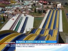 Bucureștenii își petrec zilele libere în parcuri acvatice