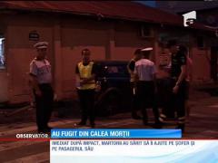 O mașină scăpată de sub control, la un pas să omoare trei oameni