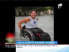 Vasile, un bărbat din Lugoj, a pornit într-un turneu de 1700 de kilometri, în cărucior