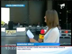 Ultimele pregătiri pentru concertul lui Robbie Williams