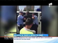 Panică într-o interesecţie din Baia Mare. Un șofer aflat în trafic a intrat în comă!