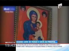 Icoana care se roagă o dată cu preotul