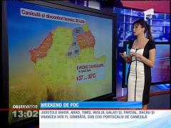 Ne aşteaptă un weekend de foc cu peste 45 de grade la soare