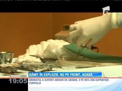 Un subofițer a ajuns în stare gravă la spital în urma unei explozii