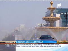 Bucureștenii care nu au plecat la mare s-au răcorit la ștrand sau la piscină