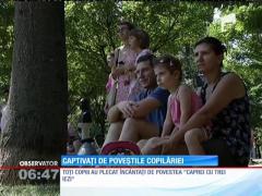 Zeci de prichindei, captivaţi de poveştile copilăriei