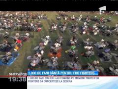 1.000 de italieni au încercat să-i convingă pe membrii trupei rock Foo Figters să cânte la ei în peninsulă