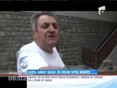 O femeie şi un copil de 10 ani au fost răniţi grav, într-un accident petrecut la intrarea în Sinaia