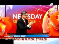 Dans în platoul ştirilor BBC