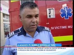 Cetăţeanul turc care a accidentat grav un poliţist, dus la Parchet