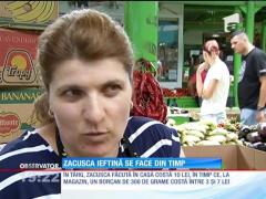 Bucătăresele au început să pună în cămară primele conserve