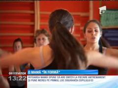 O instructoare de fitness din Deva demonstrează că sportul, sănătatea şi sarcina merg mână în mână