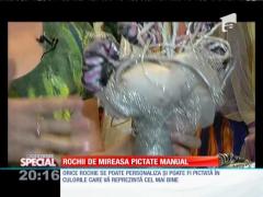 Special! Rochii de mireasă pictate manual