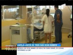 Update / Copilă de 4 ani lovită de tren. Fetița s-a speriat de claxonul trenului!