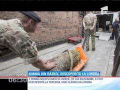 Bombă din al Doilea Război Mondial, descoperită la Londra