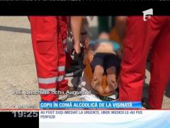 Doi adolescenţi din judeţul Iaşi, în comă alcoolică după ce au băut vişinată