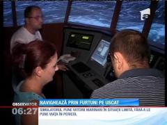 Viitorii marinari români navighează prin furtuni pe uscat!