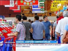 Suntem campioni europeni la cumpărături în hipermarket