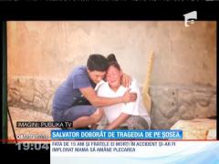 Pompier doborât de tragedia de pe șosea