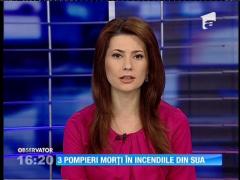 Trei pompieri din SUA au murit în lupta cu flacările