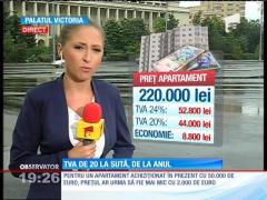 TVA de 20 la sută, de la anul